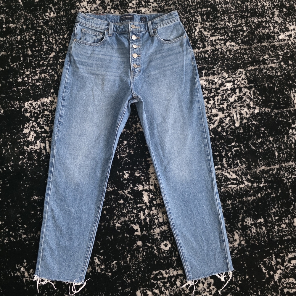 Lucky Brand Ankle High-Rise Mom Jean Drew Size 10/30